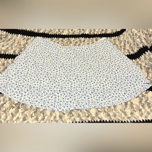 H&M floral blue skirt